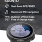 Suunto Vertical Adventure GPS Watch, All Black, Large Screen, Offline Maps with Wearable4U Power Bank SQ Bundle