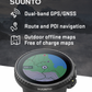 Suunto Vertical Adventure GPS Watch, All Black, Large Screen, Offline Maps with Wearable4U Power Bank SQ Bundle