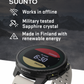 Suunto Vertical Adventure GPS Watch, All Black, Large Screen, Offline Maps with Wearable4U Power Bank SQ Bundle