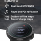 Suunto Vertical Adventure GPS Watch, All Black, Large Screen, Offline Maps with Wearable4U Power Bank SQ Bundle