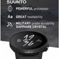 SUUNTO 9 Peak Pro Smartwatch | GPS Watch | 43mm Screen | Sapphire | Up to 12 Days Long-lasting Battery w/ Wearable4U Power Bank SQ Bundle (SS050807000)