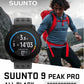 SUUNTO 9 Peak Pro Smartwatch | GPS Watch | 43mm Screen | Sapphire | Up to 12 Days Long-lasting Battery w/ Wearable4U Power Bank SQ Bundle (SS050807000)