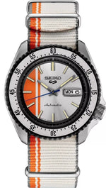 Seiko 5 Sports U.S. Special Creation 42.5 mm Orange Dial Men's Watch (SRPK73)
