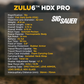 SIG SAUER ZULU6 HDX PRO Ois Binocular, 16x42mm, Image Stabilized, FDE (SOZ6WP1642)