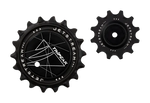 TriPeak Pulley System AOPW AERO, 12/18T for Shimano RD-92xx/81xx/71xx 12s; SRAM AXS RD E1 RED/FORCE 2x12s, Black (EMA-JW1218A-A12SCBBK)