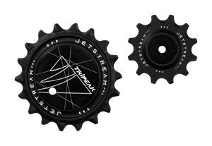 TriPeak Pulley System AOPW AERO, 12/18T for Shimano RD-92xx/81xx/71xx 12s; SRAM AXS RD E1 RED/FORCE 2x12s, Black (EMA-JW1218A-A12SCBBK)