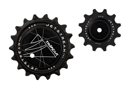 TriPeak Pulley System AOPW AERO, 12/18T for Shimano RD-92xx/81xx/71xx 12s; SRAM AXS RD E1 RED/FORCE 2x12s, Black (EMA-JW1218A-A12SCBBK)