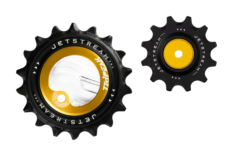 TriPeak Pulley System AOPW EVO, 12/18T for Shimano RD-92xx/81xx/71xx 12s; SRAM AXS RD E1 RED/FORCE(2x12s), Gold(EMA-JW1218A-H12SCBGD)