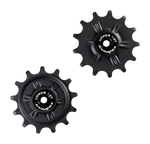TriPeak Pulley Wheel Jocky Wheel for Shimano GRX/XT RD-GRX812/817/M91xx, 13/13T, Ceramic Bearing, Black (EMA-JW1313-SHCBM91BK)