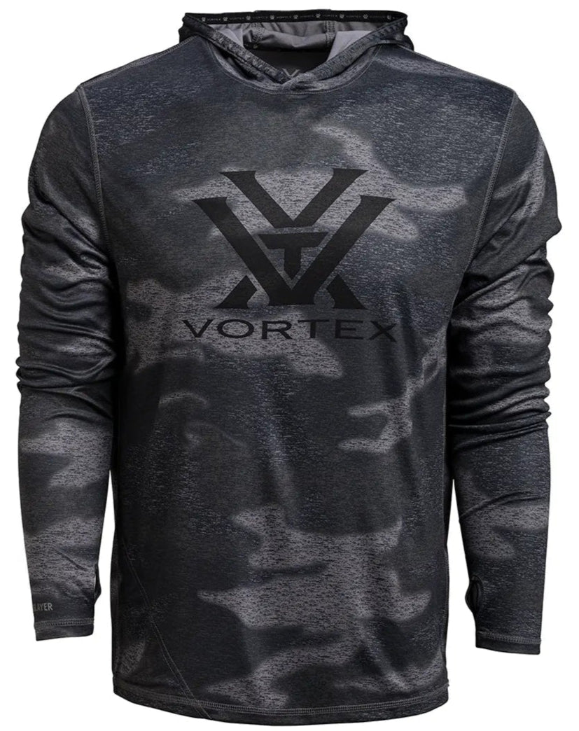 Vortex Optics Sun Slayer Men Hoodie Black Camo UPF 50 Sun Protection