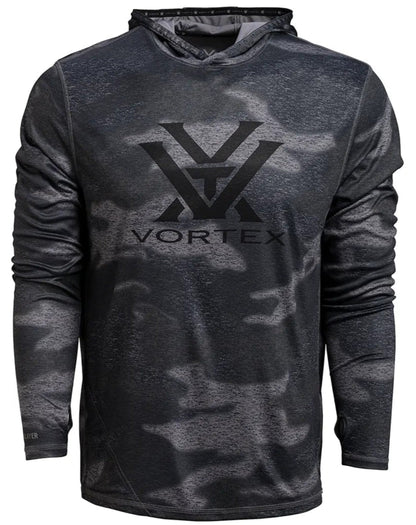 Vortex Optics Sun Slayer Men Hoodie Black Camo UPF 50 Sun Protection