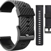 Wearable4U Suunto 7 / Suunto 9 Soft Silicone Wristband Strap 24mm QuickFix (Black) - Black