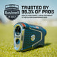 Bushnell Pro X3+ (Plus) Advanced Laser Golf Rangefinder with Included Carrying Case, Carabiner, Lens Cloth, and Selected Wearable4U Bundle
