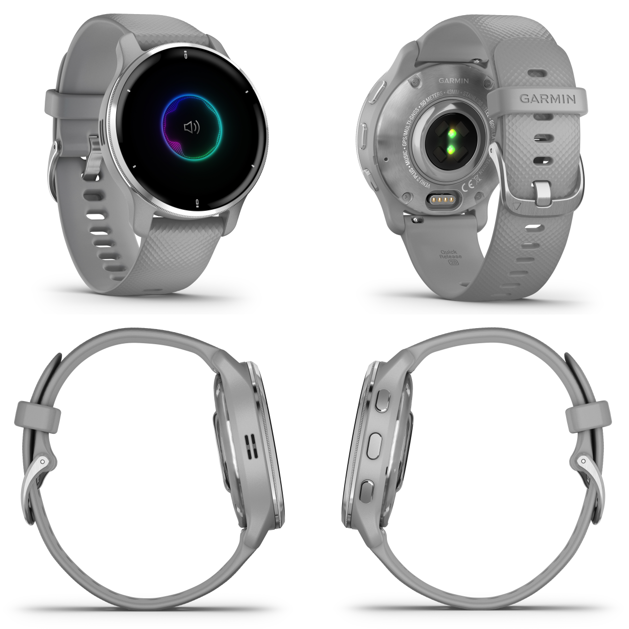 Garmin Venu 2 Plus 010-02496-00 GPS Sports Smartwatch Silver/Gray