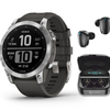 Garmin Fenix 7 Series Multisport GPS Smartwatch - 7-Silver/Graphite(1.3 in)