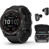 Garmin Fenix 7 Series Multisport GPS Smartwatch - 7 Sapphire Solar-Gray DLC Titanium(1.3 in)