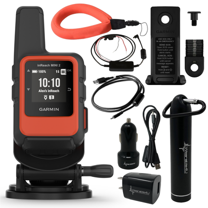 Garmin inReach Mini 2 Marine Bundle, Compact Satellite Communicator