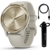 Garmin Vivomove Trend 40 mm Hybrid Smartwatch - Cream Gold/French Gray