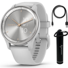 Garmin Vivomove Trend 40 mm Hybrid Smartwatch - Silver/Mist Gray