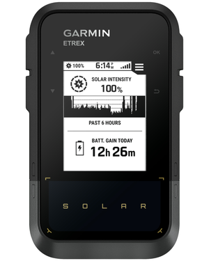 Garmin eTrex Solar, GPS Handheld Navigator, Unlimited Battery Life, Water Resistant (010-02782-00)