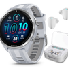 Garmin Forerunner 965 Premium GPS Running and Triathlon Titanium Smartwatch - Whitestone
