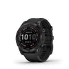 Garmin Fenix 7 Multisport GPS Smartwatch - Sapphire Solar - Black DLC Titanium