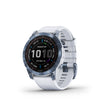Garmin Fenix 7 Multisport GPS Smartwatch - Sapphire Solar - Mineral Blue DLC Titanium