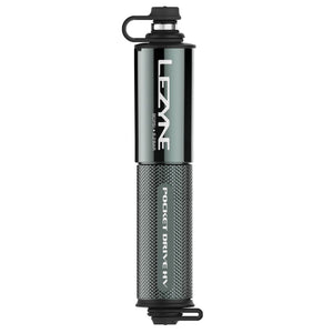 Lezyne Pocket Drive HV High-volume Bike Hand Pump, 90 PSI, Gray (1-MP-PKDRHV-V119)