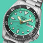 Seiko 5 Sports SRPK33 10 ATM Water Resistant 38.0mm Vibrant Green Dial Automatic Men's Watch