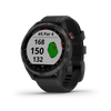 Garmin Approach S42 Premium GPS Golf Watch - Gunmetal with Black Silicone Band