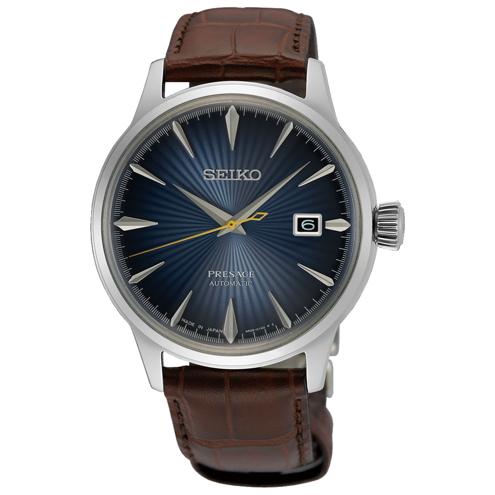 Seiko Presage Cocktail Time SRPK15 Gradated Blue Dial 5 ATM Water Resistant 40.5mm Automatic Men's Watch