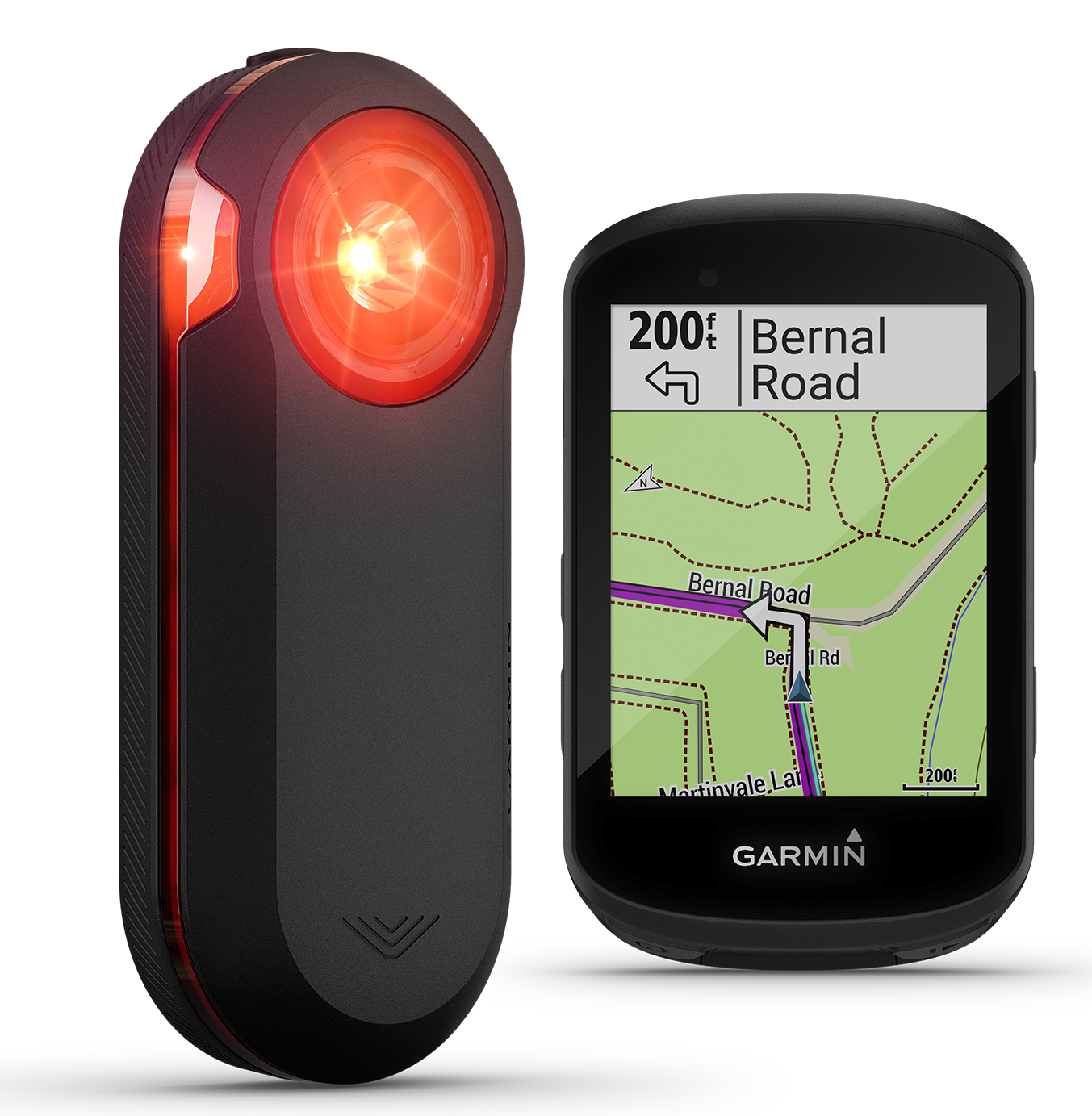 Garmin Edge 530 GPS Cycling Computer and Garmin Varia RTL515 Cycling Rearview Radar and Tail Light