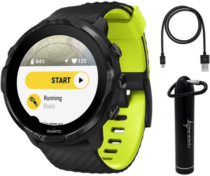 SUUNTO 7 Black Lime GPS Sports Smartwatch With Versatile Sports Experience (SS050379000)