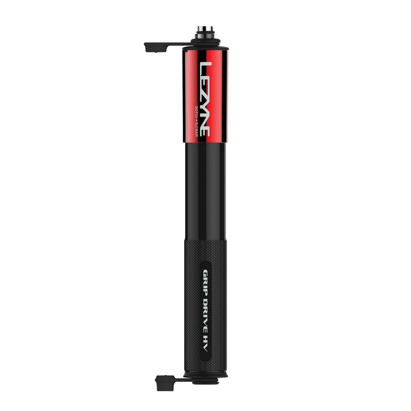 Lezyne Grip Drive HV High Volume Bicycle Hand Pump, Medium, Red