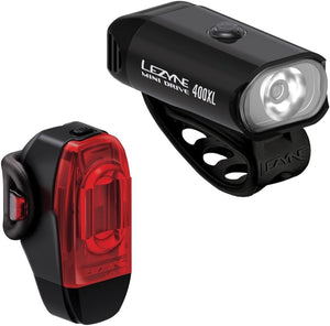 Lezyne Mini Drive 400XL and KTV Drive+ Bicycle Light Set, Front and Rear Pair, 400/40 Lumen
