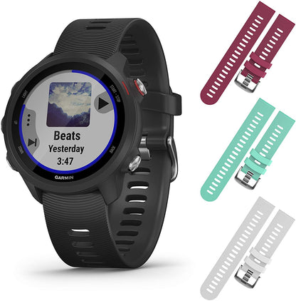 Garmin Forerunner 245 GPS Running Smartwatch (010-02120-20, Berry/Teal/White)