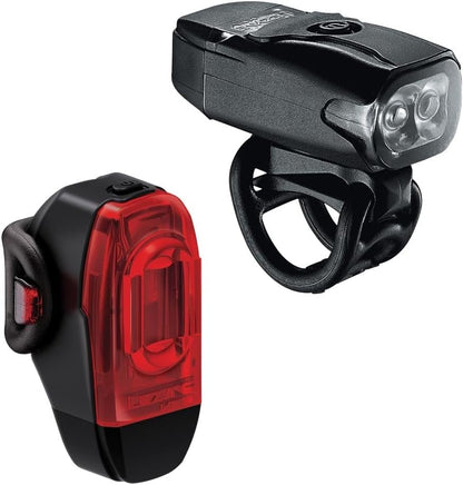 LEZYNE KTV Drive and KTV Drive+ Bicycle Light Set, Front and Rear Pair
