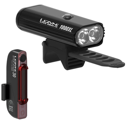 Lezyne Lite Drive 1000XL Stick Drive Bicycle Front and Rear LED Light Pair
