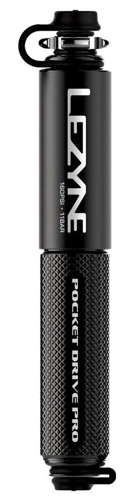 Lezyne Pocket Drive Pro Mini Bicycle Hand Pump, Black