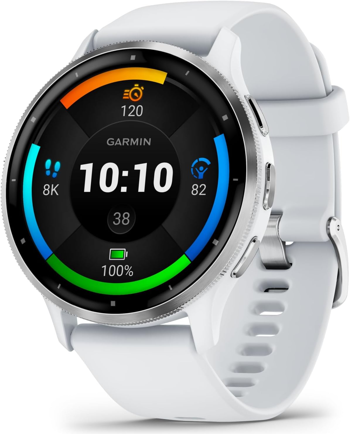 Garmin Venu 3S GPS Smartwatch AMOLED Display 41mm Watch, Advanced Health  and Fitness Features, Up to 10 Days of Battery, Wheelchair Mode, Sleep  Coach, Pebble Gray with Wearable4U Power Bank Bundle 