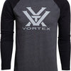 Vortex Optics Raglan Core Logo Long Sleeve Shirt - Charcoal Heather