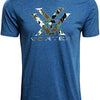 Vortex Optics Logo Short Sleeve T-Shirt - Steel Blue Heather Camo