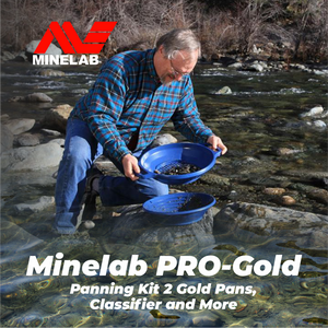 Minelab PRO-Gold Gold Panning Kit 2 Gold Pans, Classifier and More (3011-0325)
