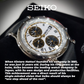 Seiko Men's Essentials Stainless Steel Japanese Quartz With Black Leather Calfskin Strap Watch (SPL055)
