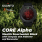 Suunto CORE Alpha Stealth Smartwatch Black with Compass and Altimeter and Barometer (SS050504000)